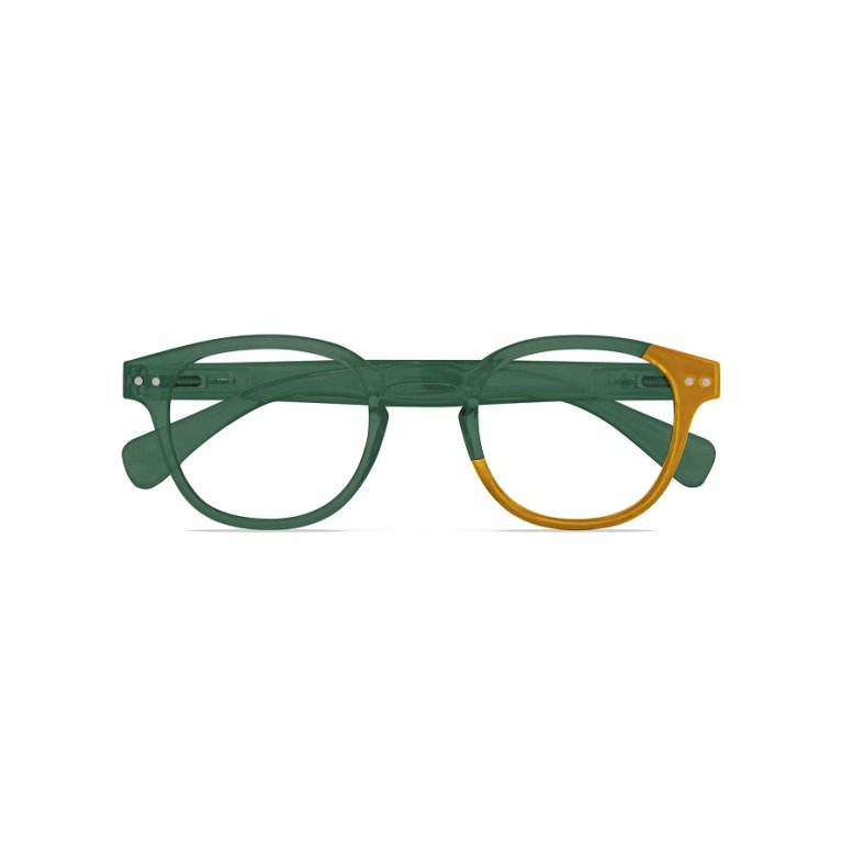 Twins Silver Tramontana Verde-Arancio occhiali da lettura +2,00 Twins Silver Tramontana Verde-Arancio occhiali da lettura +2,00