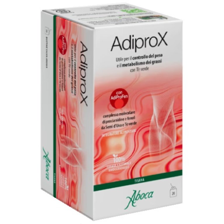 Adiprox Tisana per il controllo del peso e il metabolismo dei grassi - 20 filtri da 2 grammi