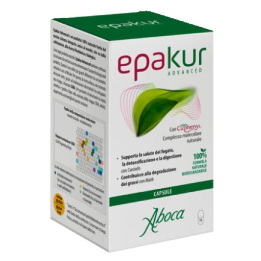 Epakur Advanced Integratore per disintossicare il fegato - 50 capsule