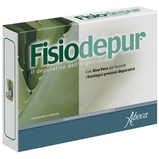 Fisiodepur Concentrato Fluido in flaconcini - depurativo con aloe - 10 flaconcini da 15 grammi