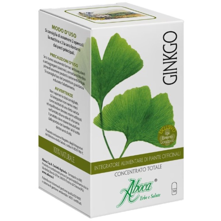 Ginkgo concentrato totale Aboca - 50 opercoli Ginkgo concentrato totale Aboca - 50 opercoli