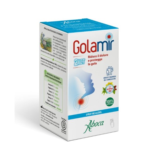 Golamir 2ACT spray no alcool a partire da 1 anno di età 30 ml Golamir 2ACT spray no alcool a partire da 1 anno di età 30 ml