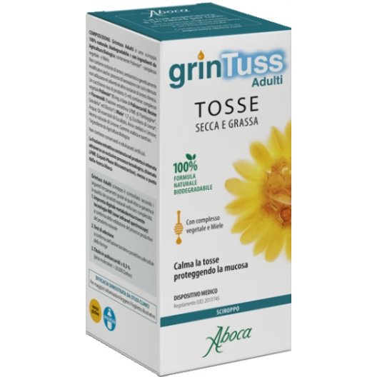 Grintuss Adulti sciroppo per tosse secca e grassa - 180 grammi