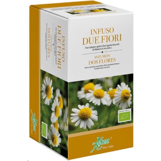 Infuso due Fiori - Camomilla in fiori, rilassante e distensiva - 20 filtri