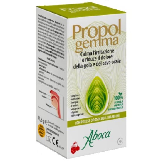 Propolgemma Bambini compresse orosolubili per il mal di gola gusto fragola-ciliegia - 45 compresse Propolgemma Bambini compresse orosolubili per il mal di gola gusto fragola-ciliegia - 45 compresse