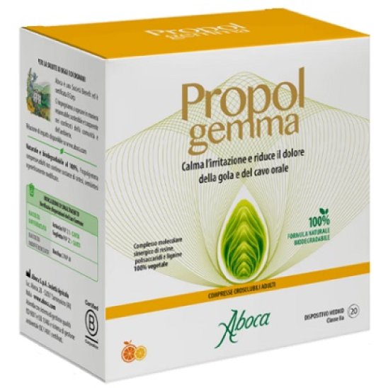 Propolgemma compresse orosolubili per il mal di gola - 20 compresse Propolgemma compresse orosolubili per il mal di gola - 20 compresse
