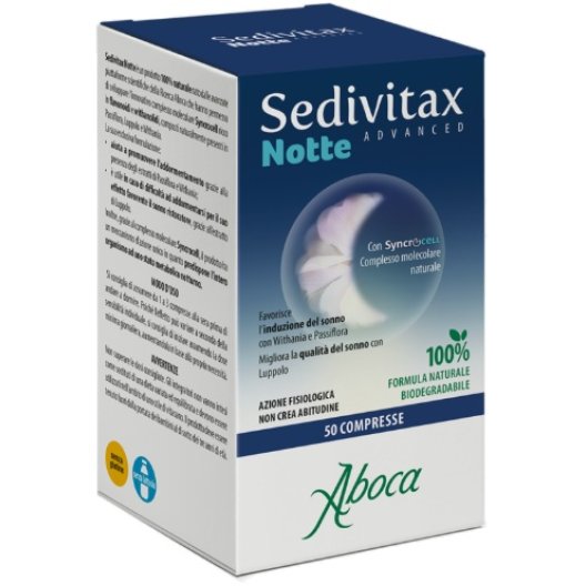 Sedivitax Notte Advanced - 50 compresse - Sonno sereno e ristoratore Sedivitax Notte Advanced - 50 compresse - Sonno sereno e ristoratore