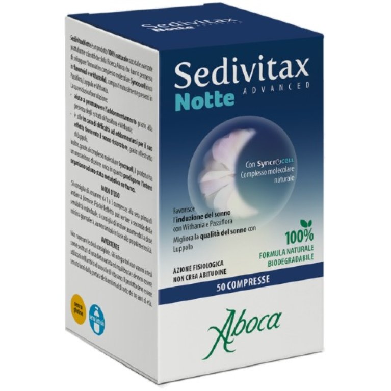 Sedivitax Notte Advanced - 50 compresse - Sonno sereno e ristoratore