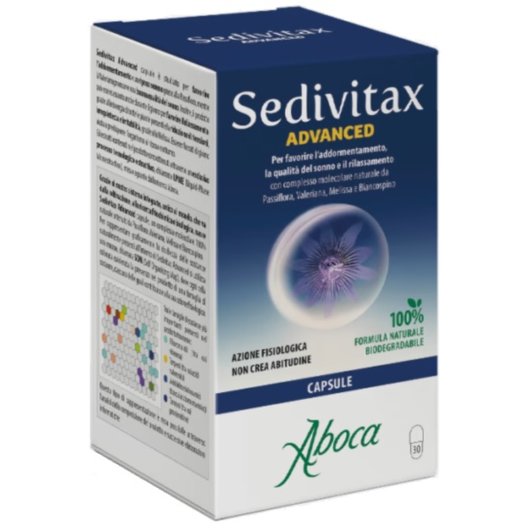 Sedivitax Advanced per favorire l'addormentamento - 30 capsule Sedivitax Advanced per favorire l'addormentamento - 30 capsule
