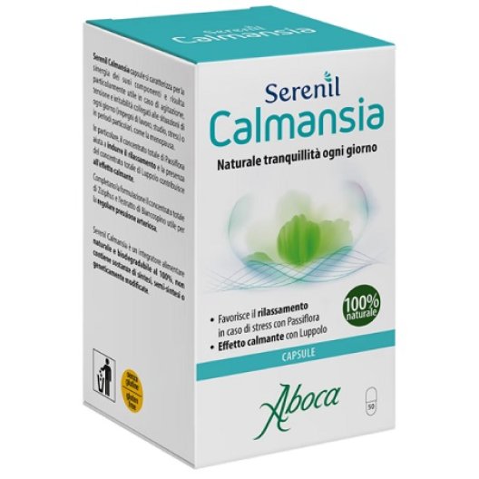 Serenil Calmansia per favorire il rilassamento in caso di stress - 50 capsule Serenil Calmansia per favorire il rilassamento in caso di stress - 50 capsule