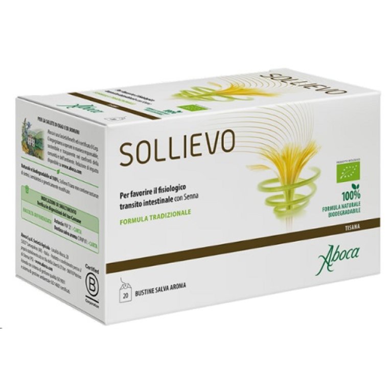 Sollievo Tisana BIO per favorire il fisiologico transito intestinale - 20 bustine Sollievo Tisana BIO per favorire il fisiologico transito intestinale - 20 bustine