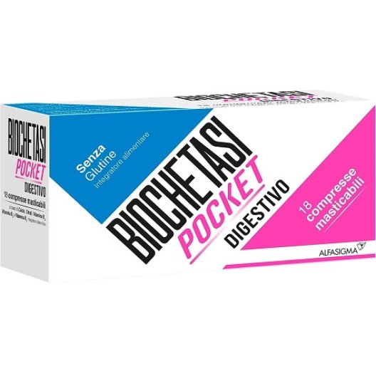 Biochetasi Pocket digestivo compresse masticabili - 18 compresse