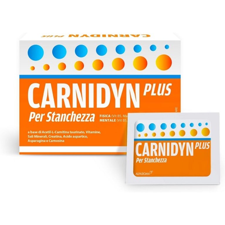 Carnidyn Plus - 20 bustine - integratore salino contro la stanchezza fisica e mentale Carnidyn Plus - 20 bustine - integratore salino contro la stanchezza fisica e mentale