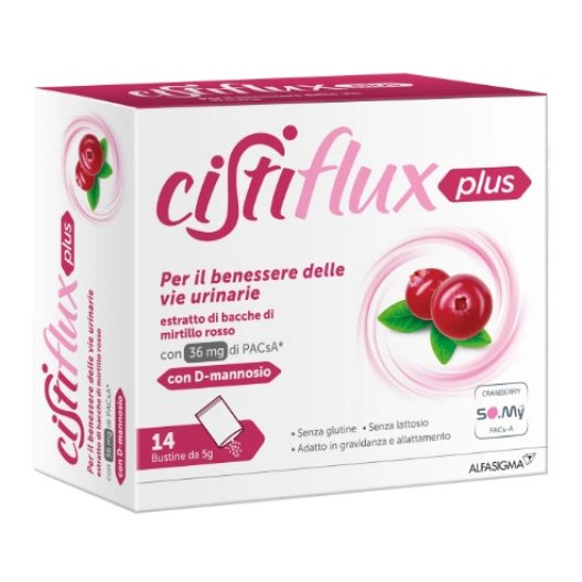 Cistiflux Plus - 14 bustine contro la cistite Cistiflux Plus - 14 bustine contro la cistite