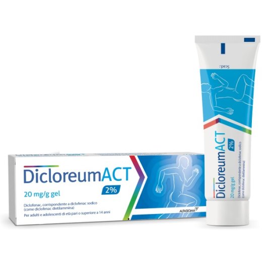 Dicloreum ACT Gel 2% 100 g | Gel Antinfiammatorio con Diclofenac