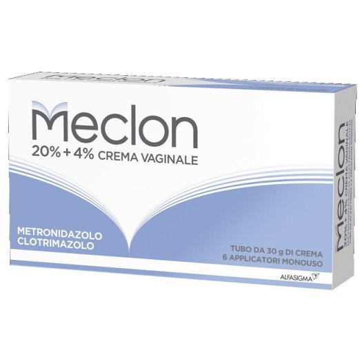 Meclon crema vaginale antimcotica - tubo da 30 grammi con 6 applicatori monodose