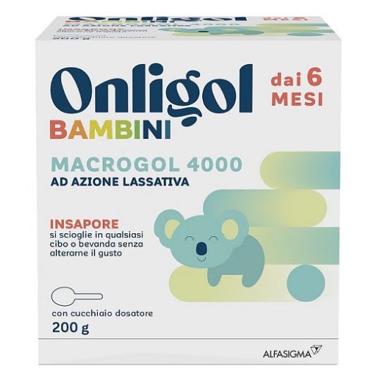 Onligol Bambini - lassativo in polvere insapore - 200 grammi