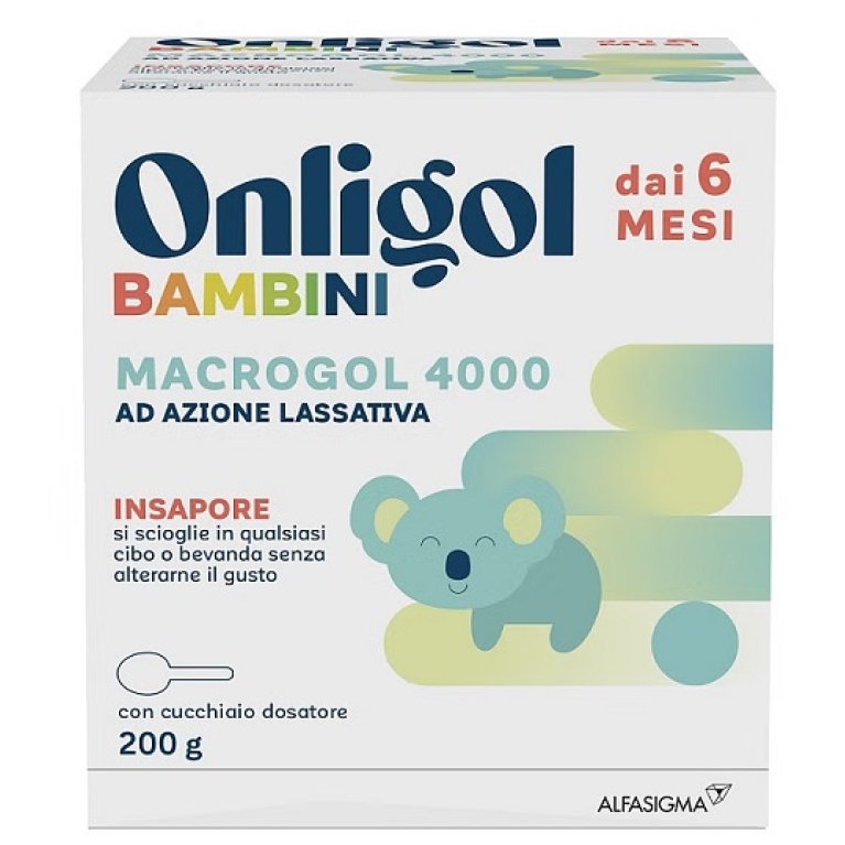 Onligol Bambini - lassativo in polvere insapore - 200 grammi Onligol Bambini - lassativo in polvere insapore - 200 grammi