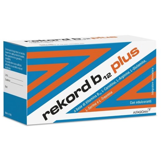 Rekord B12 Plus 10 Flaconcini | Integratore Tonico per Stanchezza ed Energia