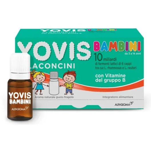 Yovis flaconcini per bambini - gusto fragola - 10 flaconcini Yovis flaconcini per bambini - gusto fragola - 10 flaconcini
