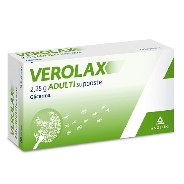 Verolax Adulti supposte di glicerina - 18 supposte da 2,25 grammi Verolax Adulti supposte di glicerina - 18 supposte da 2,25 grammi