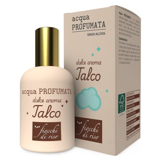 Fiocchi di Riso - Acqua Profumata dolce aroma Talco - 50 ml Fiocchi di Riso - Acqua Profumata dolce aroma Talco - 50 ml