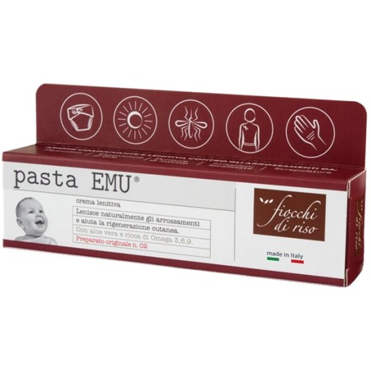 Fiocchi di Riso - Pasta Emu - 30 ml - crema lenitiva senza zinco Fiocchi di Riso - Pasta Emu - 30 ml - crema lenitiva senza zinco