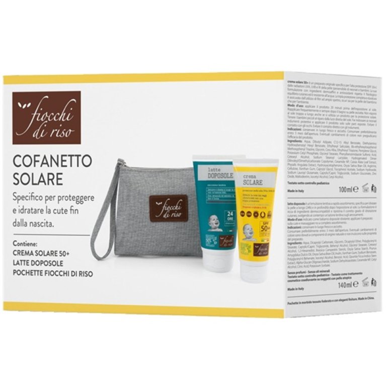 Fiocchi di Riso - Cofanetto Solare - Crema solare + Latte doposole Fiocchi di Riso - Cofanetto Solare - Crema solare + Latte doposole