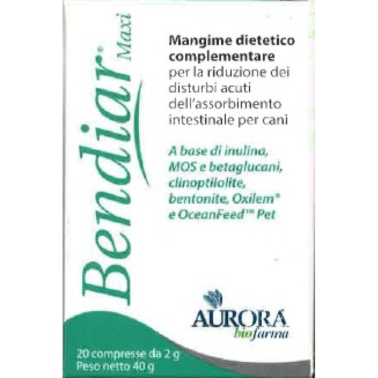 Bendiar Maxi - 20 compresse per i problemi intestinali di cani e gatti