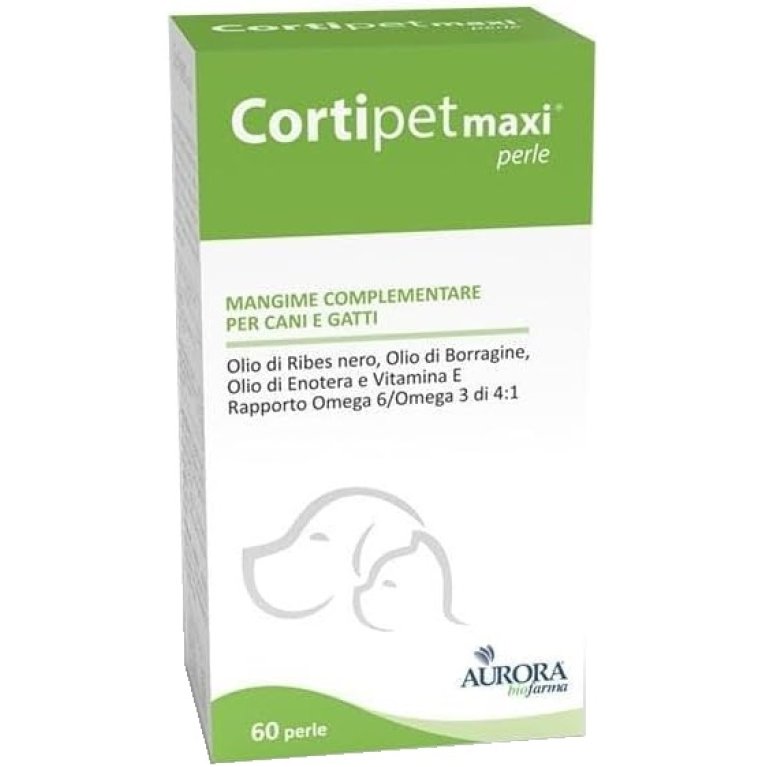 Cortipet Maxi Perle - 60 perle - per la cute ed il mantello di cani e gatti Cortipet Maxi Perle - 60 perle - per la cute ed il mantello di cani e gatti