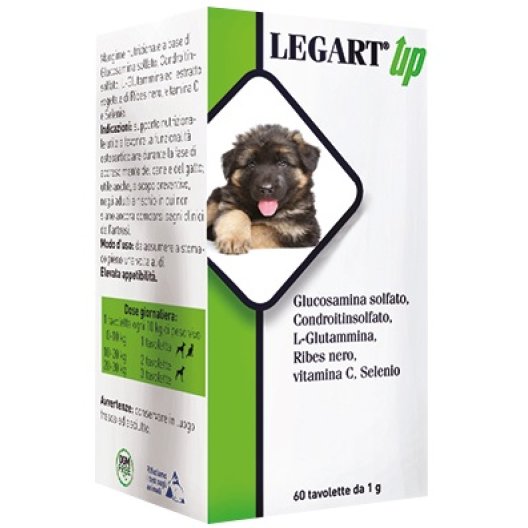Legart Up - 60 compresse - per la protezione articolari di cani e gatti dallo svezzamento