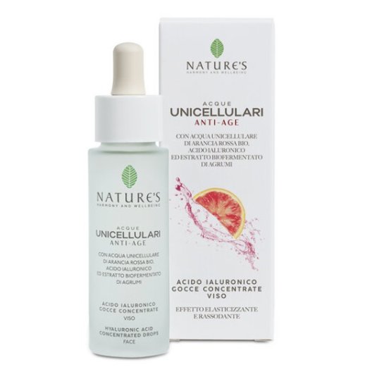 Nature's Acque Unicellulari - Acido Ialuronico gocce concentrate viso - 30 ml Nature's Acque Unicellulari - Acido Ialuronico gocce concentrate viso - 30 ml