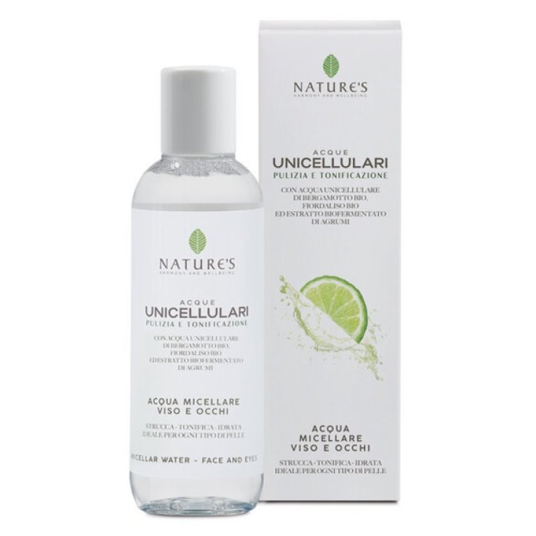 Nature's Acque Unicellulari - Acqua micellare viso e occhi - 200 ml Nature's Acque Unicellulari - Acqua micellare viso e occhi - 200 ml
