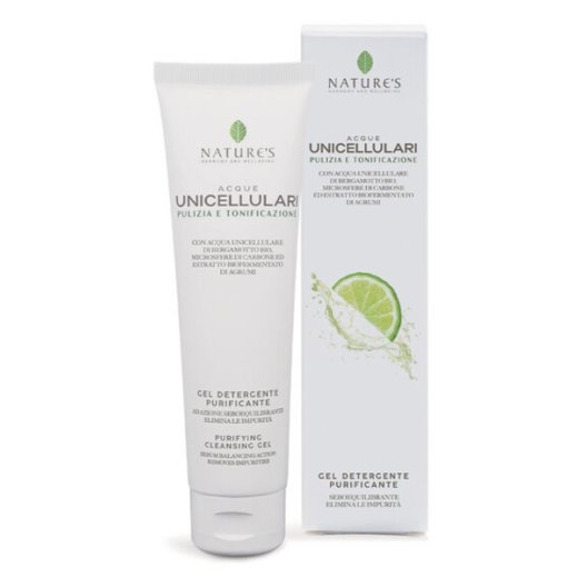 Nature's Acque Unicellulari - Gel detergente purificante - 150 ml Nature's Acque Unicellulari - Gel detergente purificante - 150 ml