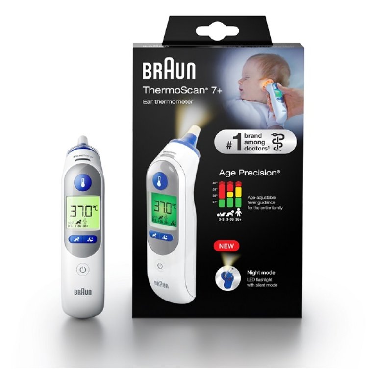 Termometro auricolare per neonati Braun Thermoscan 7+