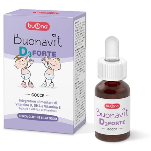 Buonavit D3 forte gocce - integratore di vitamina D e DHA - 12ml Buonavit D3 forte gocce - integratore di vitamina D e DHA - 12ml