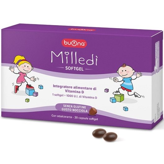 Milledì - integratore di vitamina D3 - 30 capsule softgel