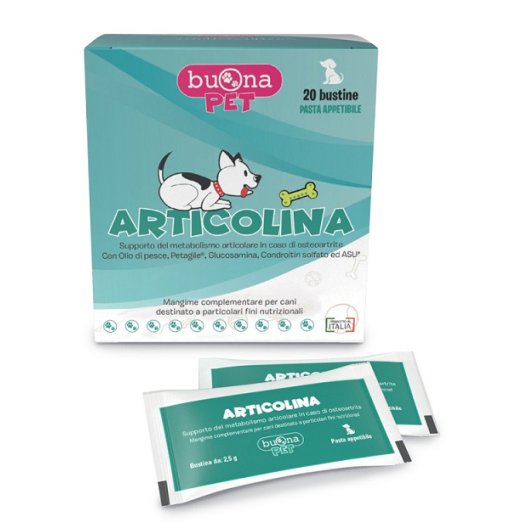 Articolina 20 bustine per cani mangime complementare per articolazioni