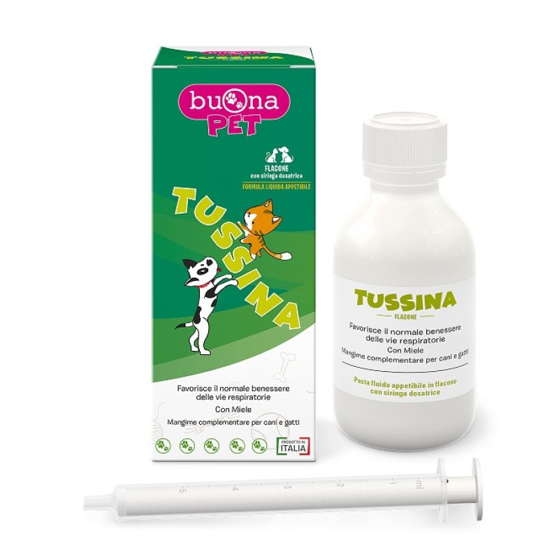 Tussina flacone da 100 grammi per il benessere delle vie respiratorie di cani e gatti Tussina flacone da 100 grammi per il benessere delle vie respiratorie di cani e gatti