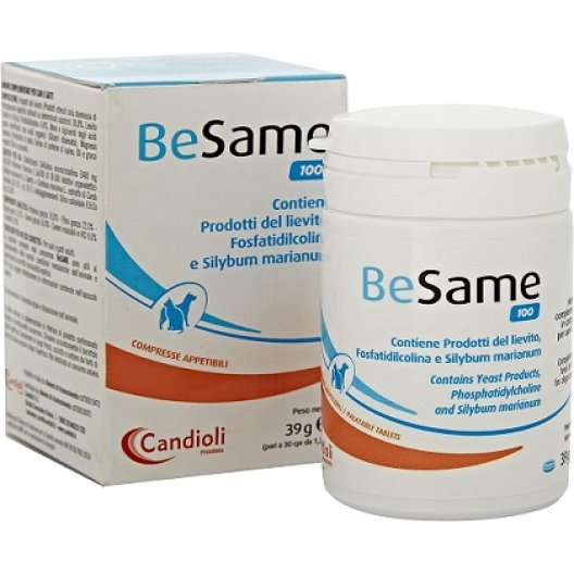 Besame 100 per la funzionalità epatica di cani e gatti 30 compresse