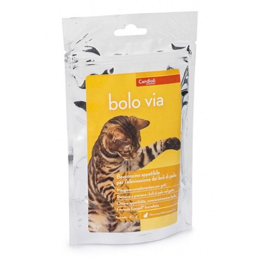 Bolo via 20 bocconcini per l'eliminazione dei boli di pelo