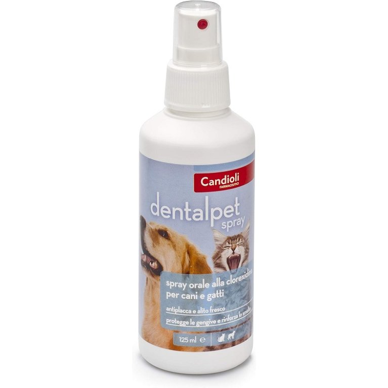 Dentalpet spray orale alla clorexidina per cani e gatti 125 ml Dentalpet spray orale alla clorexidina per cani e gatti 125 ml