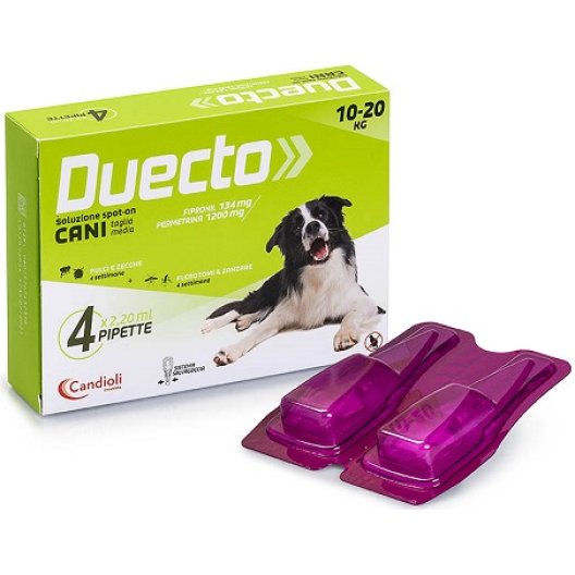 Duecto Candioli antiparassitario per cani da 10 a 20 kg - 4 pipette