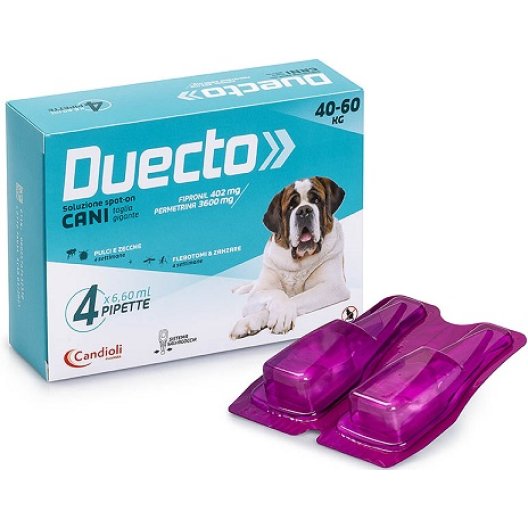 Duecto Candioli antiparassitario per cani da 40 a 60 kg - 4 pipette