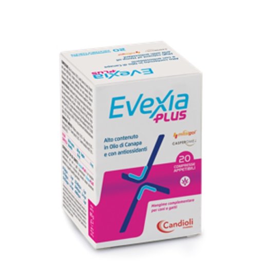 Evexia Plus 20 compresse per cani e gatti con olio di canapa e antiossidanti