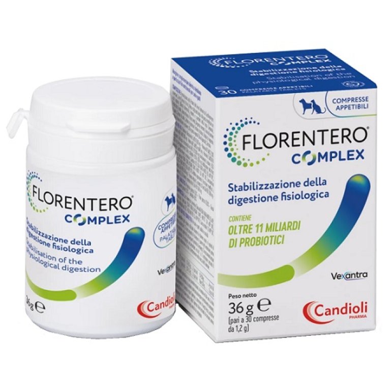 Florentero Complex - 30 compresse per cani e gatti - probiotico veterinario