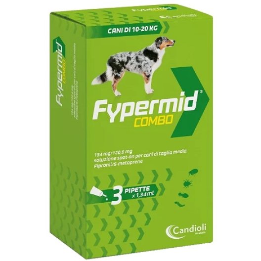 Fypermid Combo Cani da 10 a 20 kg - antiparassitario ad ampio spettro - 3 pipette Fypermid Combo Cani da 10 a 20 kg - antiparassitario ad ampio spettro - 3 pipette