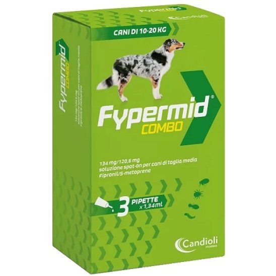 Fypermid Combo Cani da 10 a 20 kg - antiparassitario ad ampio spettro - 3 pipette
