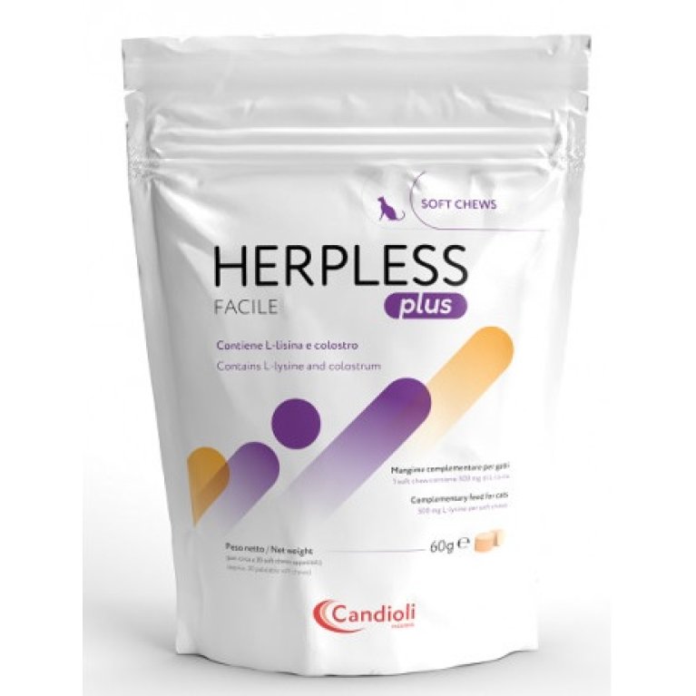 Herpless Plus facile 30 bocconcini per gatti Herpless Plus facile 30 bocconcini per gatti