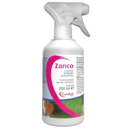 Zanco Spray - Lozione antipulci antizecche - 200 ml